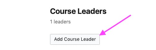 Add Course Leader